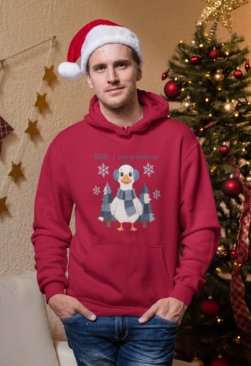 Goosebumps - Kersttrui - Kerst Trui Rood - Grappig Kersttrui - Maat M - Limited Edition