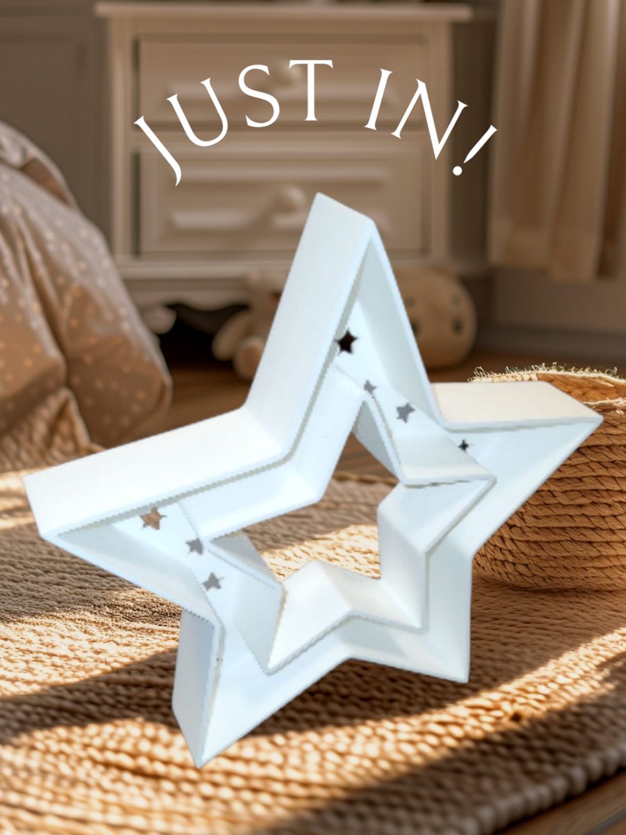 Decoratieve Kerstster – Modern Sterren Ornament – Minimalistische Kerstdecoratie