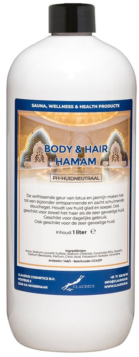 Body & Hair Hamam 1 liter met dop - 2 in 1 voor lichaam en haar