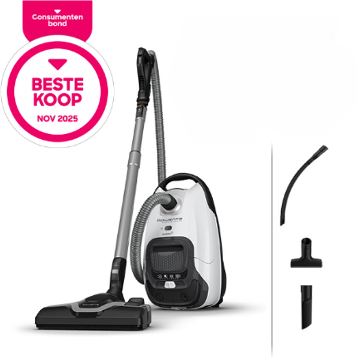 Rowenta Silence Force RO7457 - Stofzuiger met Zak - Stil - Geschikt voor Grote Huizen - Inclusief Accessoires — afbeelding 2