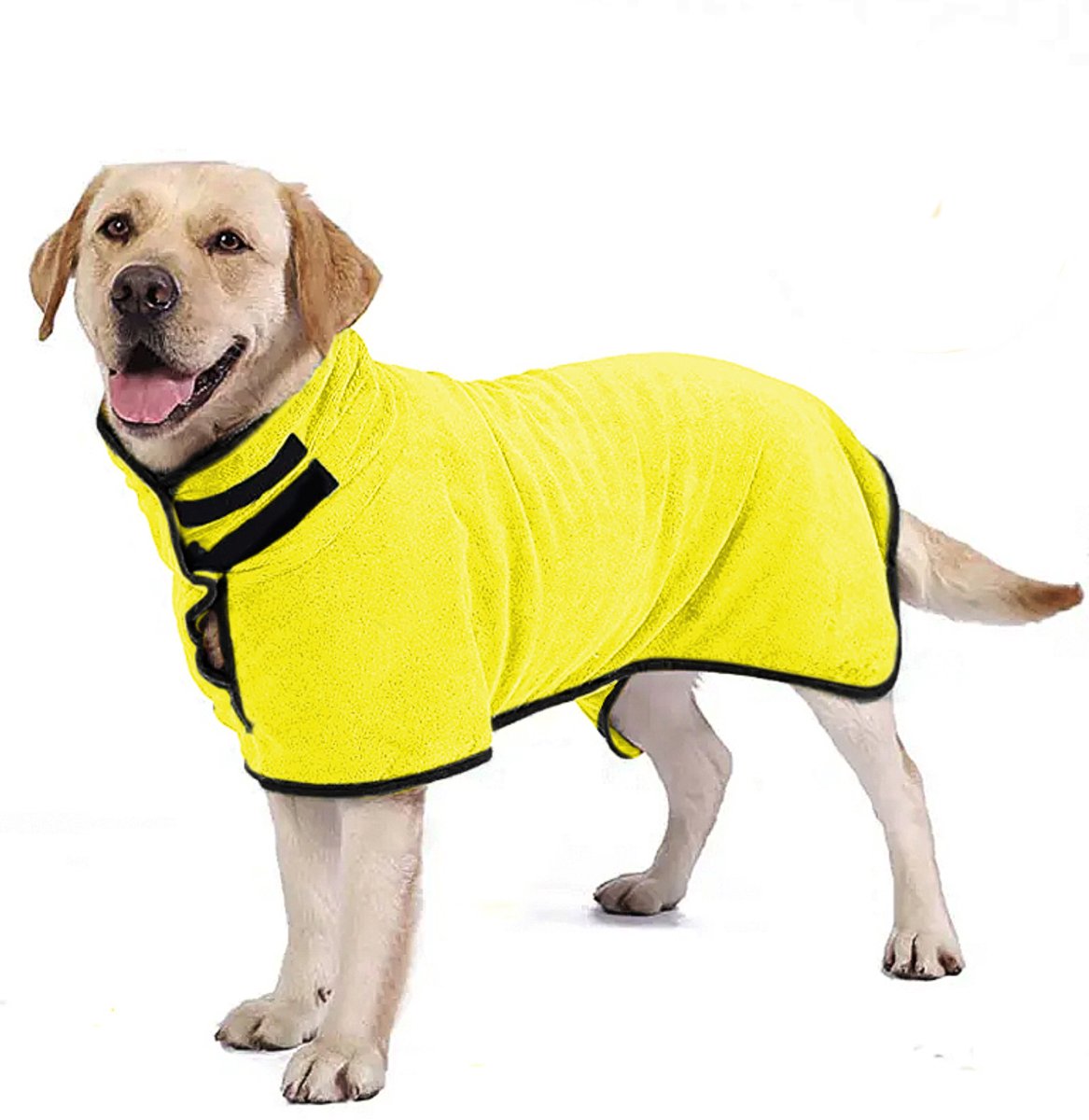 Ohpets® Hondenbadjas - Honden Badjas - L (Ruglengte 60-65 cm) - Geel