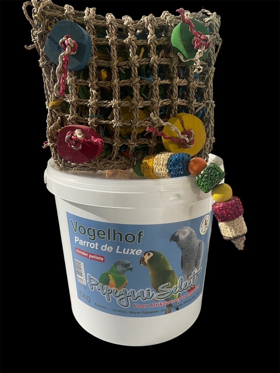 papegaai select 3 kg met pellets inc speeltje