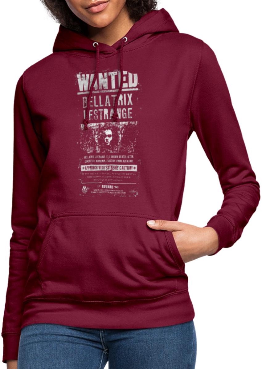 Harry Potter Bellatrix Lestrange Wanted Poster Hoodie Dames