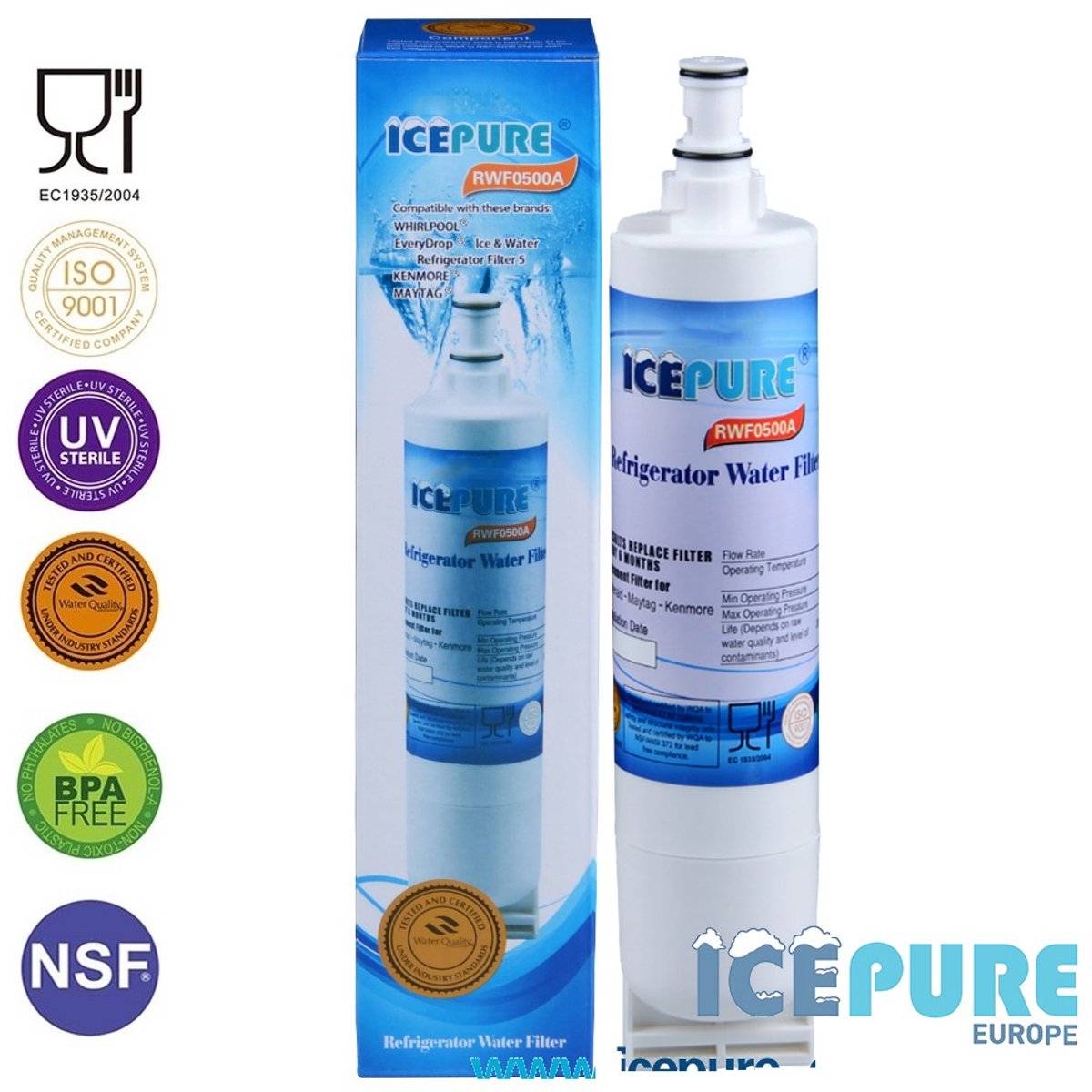 Icepure Purofilter Waterfilter 53-WF-01PF