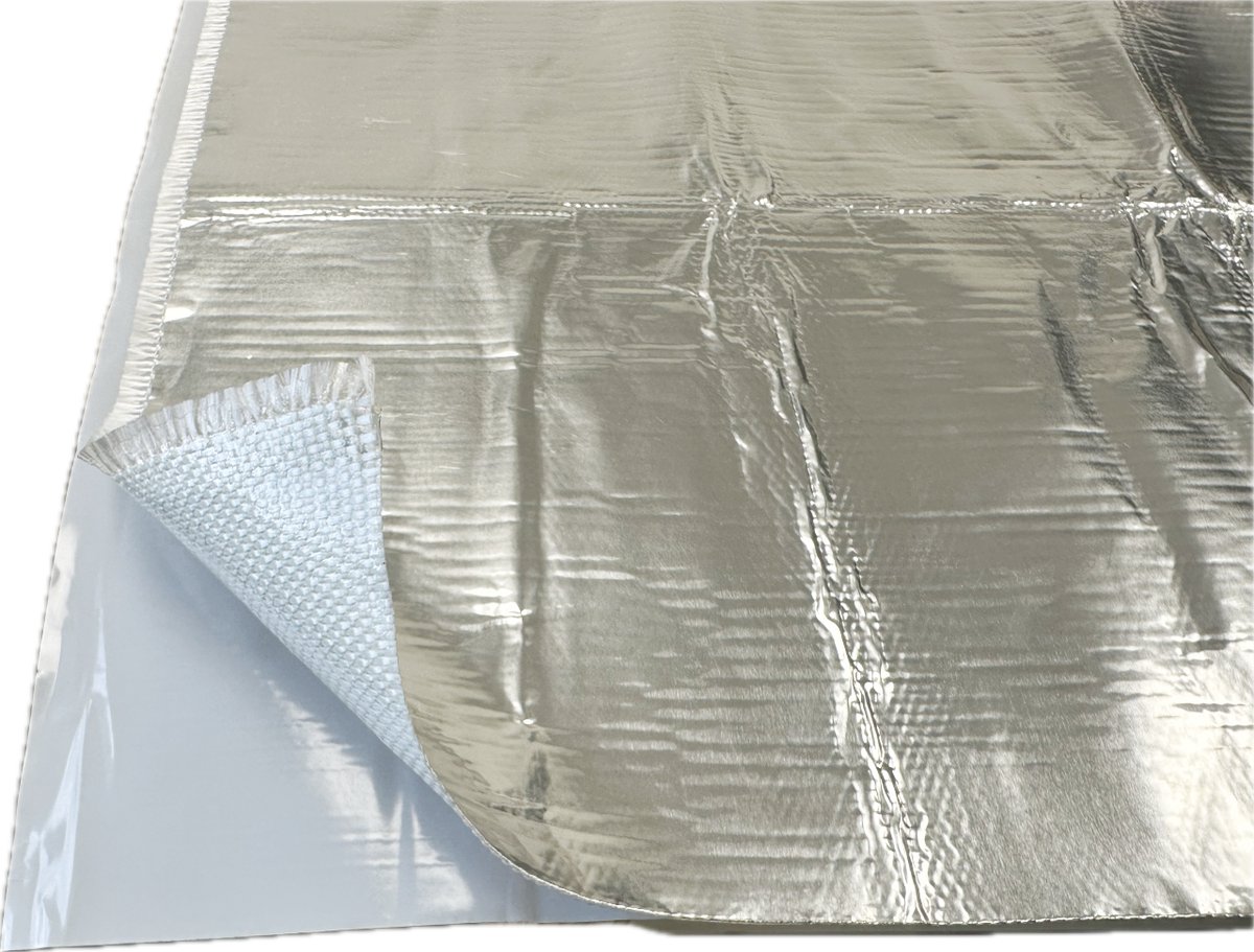 1x 2,5 m | Premium V2 hittewerende folie glasvezel zelfklevend