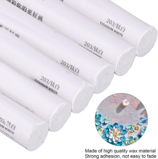 thumbnail: Zachte Pastels Witte Oliekrijtjes - Unieke Textuur Voor Kunstenaars En Kinderen