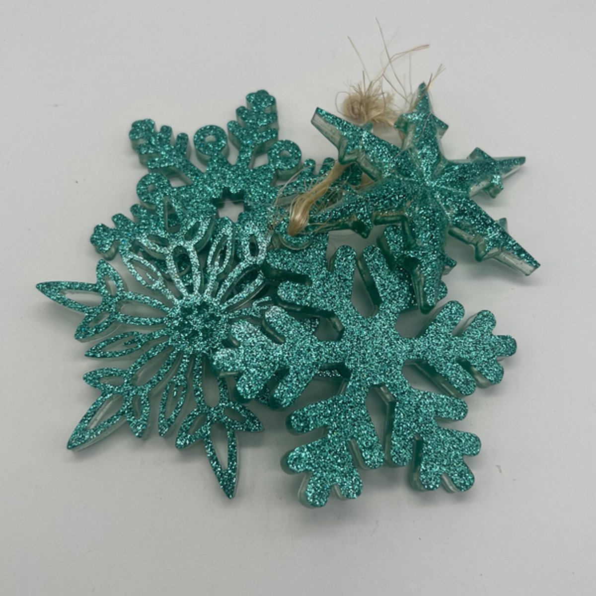 Kersthangers - Kersthanger set van 4 - turquoise