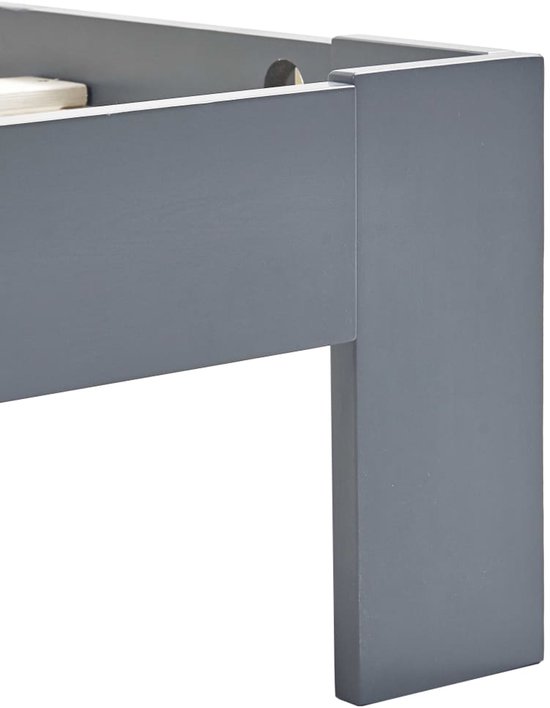 The Living Store Cadre de lit Bois de pin Massief - 213 x 145 x 66 cm - Convient pour matelas 140 x 200 cm