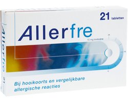 Allerfre Tabletten 10 mg - 3 x 21 tabletten - Voordeelverpakking