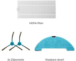 Vera Onderhoudskit: HEPA-filter, Zijborstels en Wasbare Dweil
