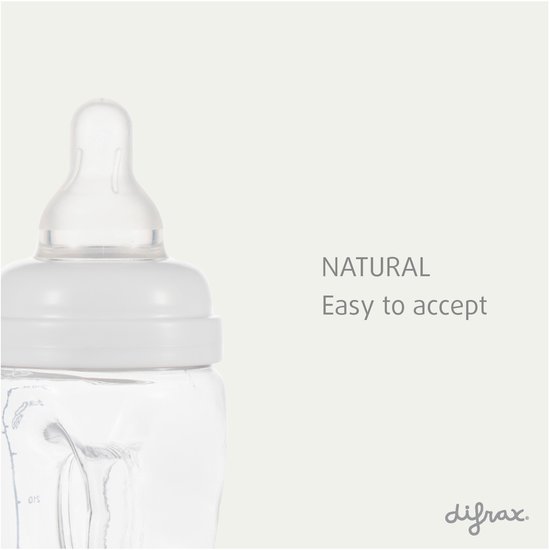 Difrax Handgreepfles - 240 ml - Roze - Anti Colic van Merkloos — afbeelding 4