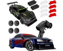 Overmax X-Overslide – Bestuurbare Auto 2in1: DRIFT & Race – 20 km/h – 2 Snelheidsstanden – 2 Batterijen – 40min Speeltijd – 2 Carrosserieën – 2 Wielensets – LED Onderverlichting – Obstakelset – Gecodeerde Besturing – RC Auto