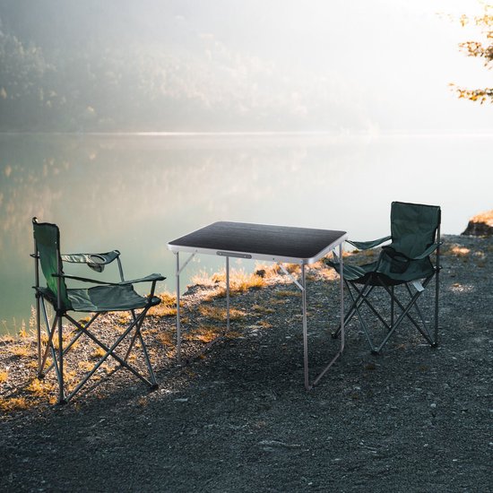 Outtec® Klaptafel, Vouwtafel, Campingtafel - 80 x 60 x 70 cm - Kleine Tafel, Balkontafel, Tafel - voor Camping, Balkon, Tuin, Strand van Outtec — afbeelding 5