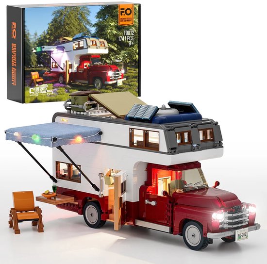 Lumibricks Camper Van Bouwpakket Met LED Verlichting Miniatuur lumibricks-camper-van-bouwpakket-met-led-verlichting-miniatuur