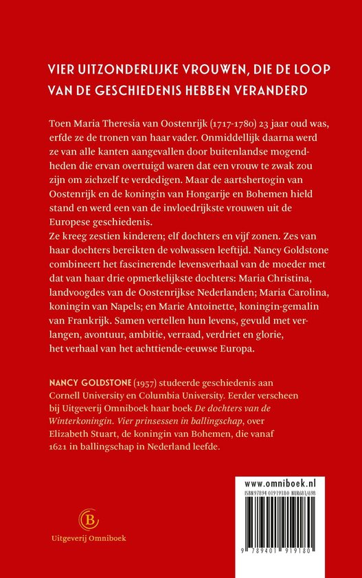 Boekomslag met de titel 'Vier uitzonderlijke vrouwen, die de loop van de geschiedenis hebben veranderd'.