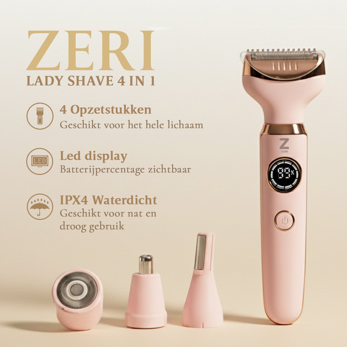 Ladyshave 4-in-1 Scheerapparaat thumbnail 2