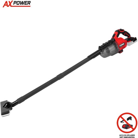 FERM Draadloze Stofzuiger AX-POWER VCM1006 Rood - FERM - €31,35
