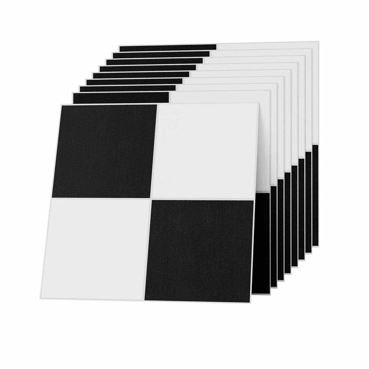30x30cm PVC-vloerbedekking Zelfklevend – Vinyl vloer Tegellook, vinyl laminaat Waterdichte & duurzame vloertegels voor woonkamer, keuken, badkamer zwart wit Dambordpatroon 50 tegels 4,5 m²