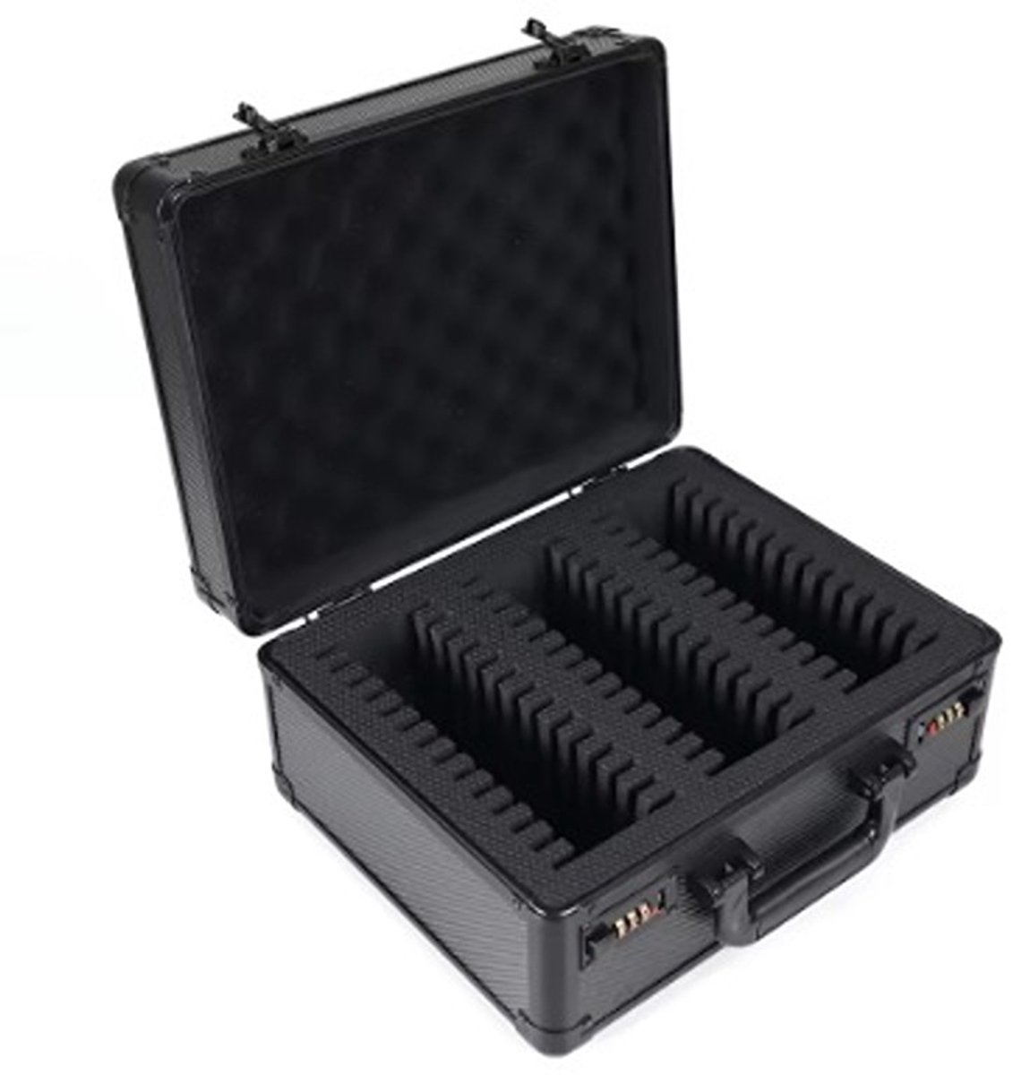 Deckmasters - Aluminium Slab Case – Opbergkoffer voor 42 Graded Cards – Inclusief 100 Sleeves – TCG/Trading Cards Beschermkoffer