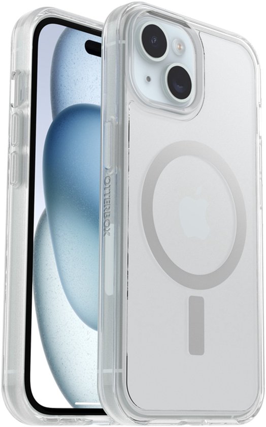 Coque OtterBox Symmetry Clear pour MagSafe pour Apple iPhone 16e/15/14/13, transparente