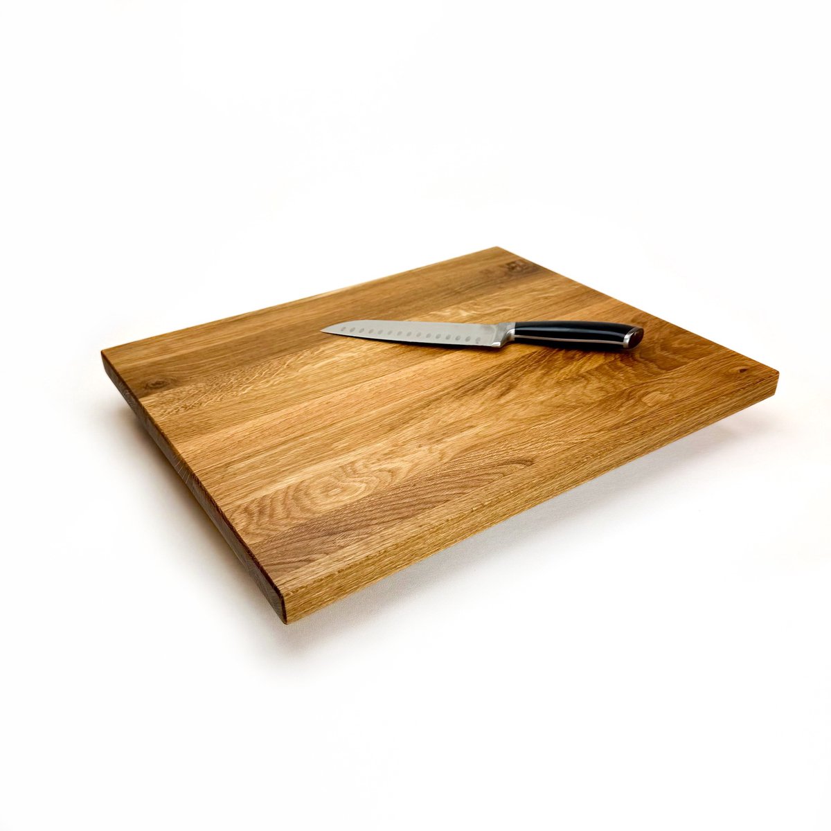 Blocks & Boards - Cutting Board OAK25 - Eiken Snijplank - Handgemaakt in Nederland van Europees Eiken - Afm. 49x40cm - 25mm dik