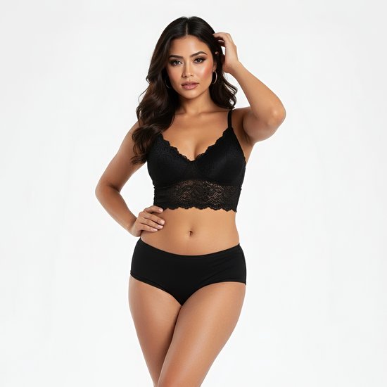 Sous-vêtements menstruels - Taille L - Zwart - Slips menstruels - sous-vêtements menstruels - sous-vêtements femme - Incontinence - Lavable