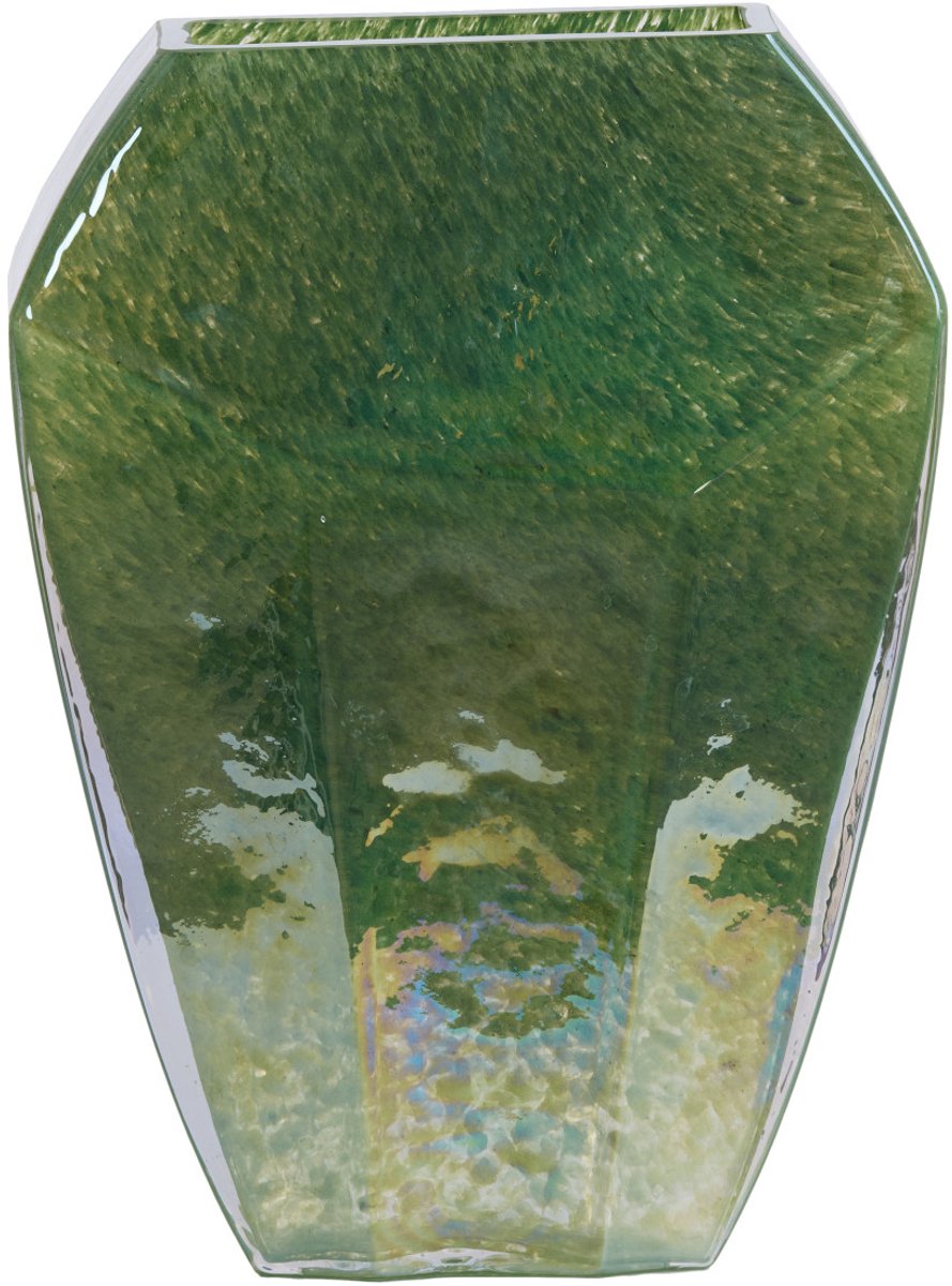 VIONNA vaas glas donker groen luster 25x12.5x33.5 cm