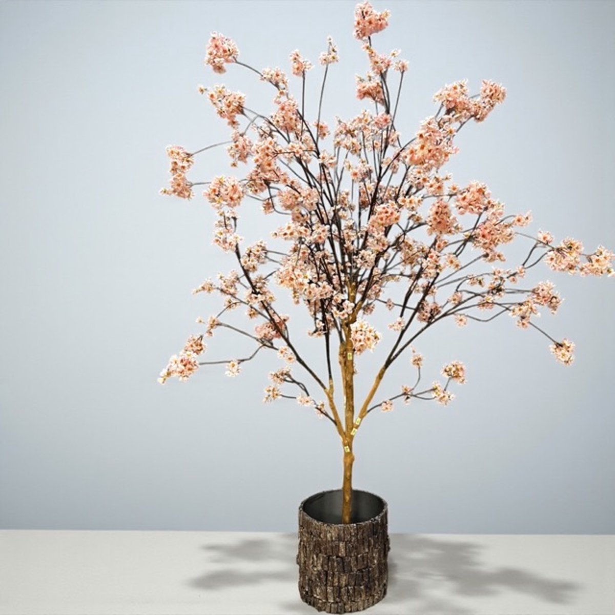 Seta Fiori Kunstbloesemboom -Kunstboom - 220cm - Echt hout - Sakura Roze