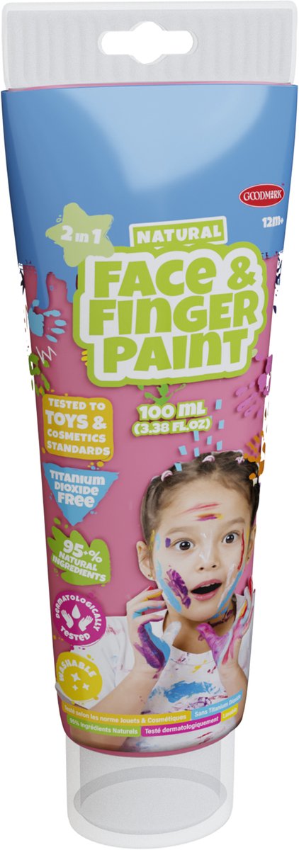 Natural Face & Fingerpaint - 100 Ml - Roze