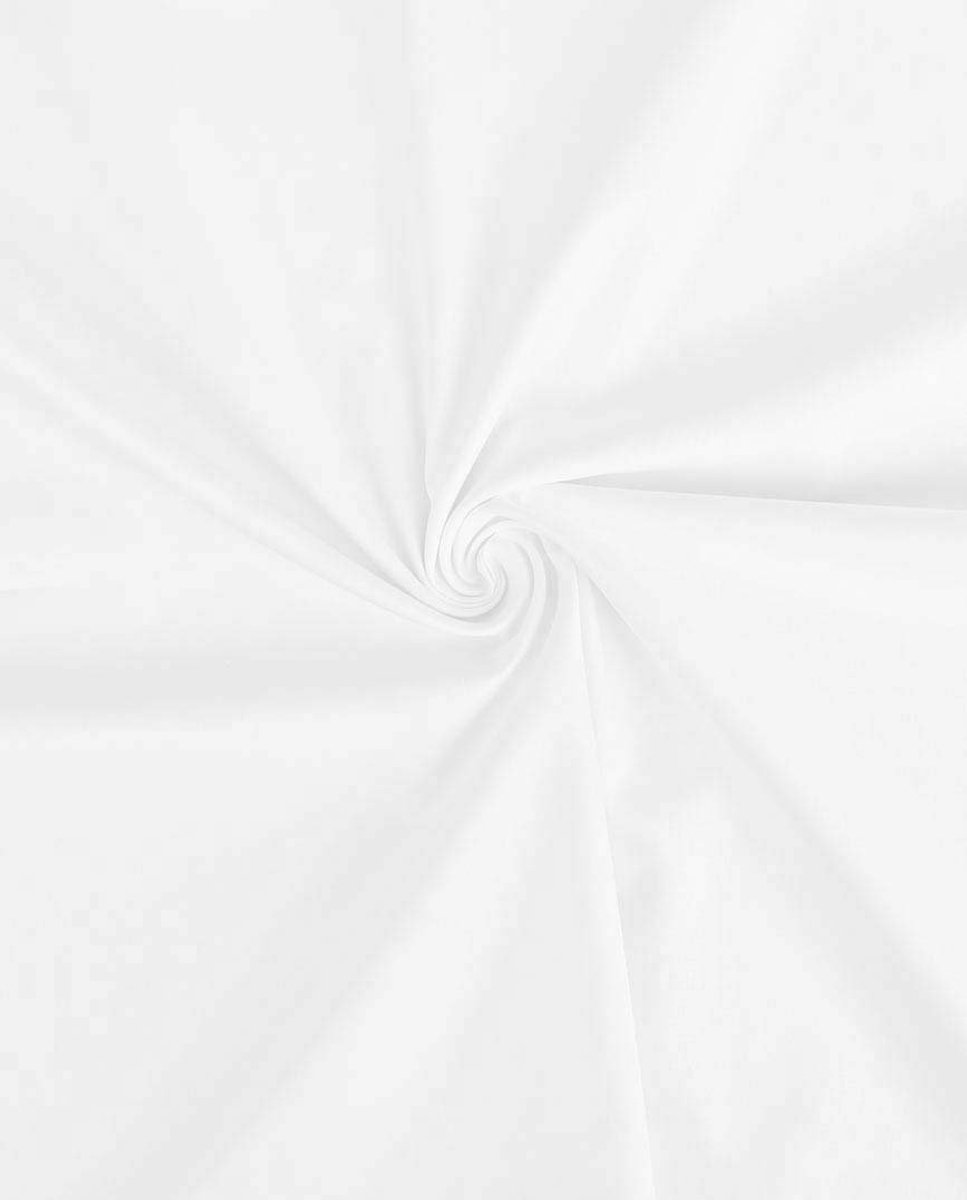 Poplin Katoen Uni Stof per Meter – Wit – Glad & Stevig – 100% Katoen – Voor Kleding & Decoratie