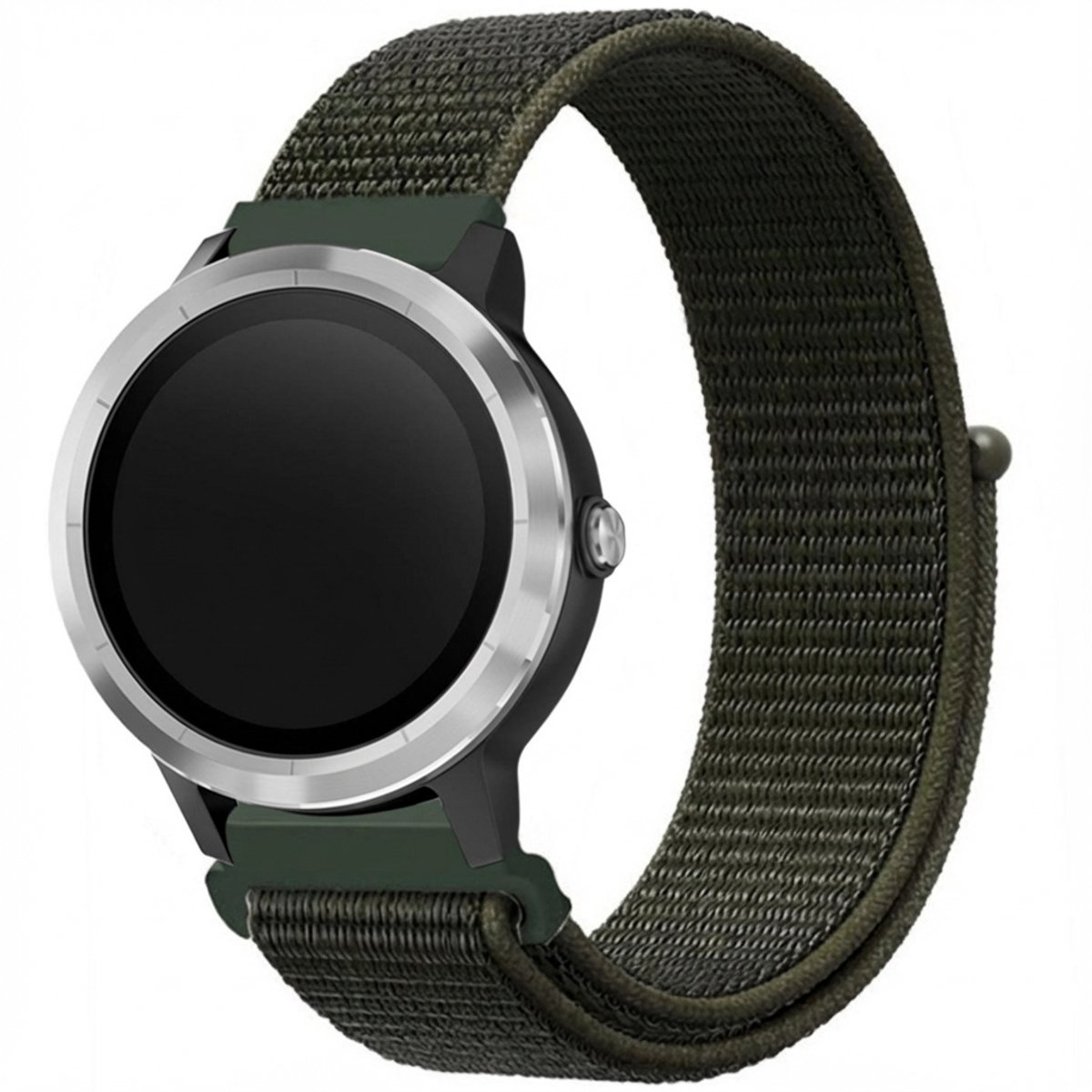 Nylon bandje - Geschikt voor Geschikt voor Garmin Venu / Vivoactive 3 / Forerunner 245 - Groen