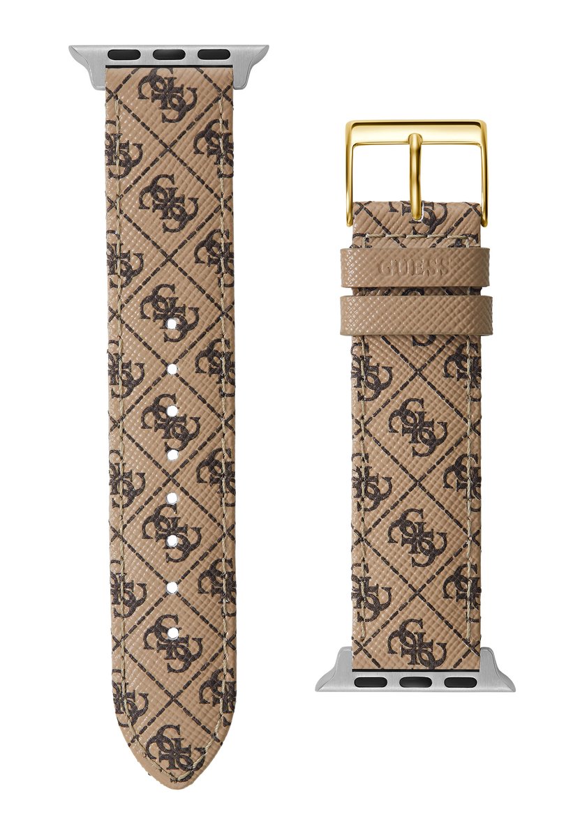 Guess Guess Apple Band Kijk Naar Bandjes Chocoladebruin Armband: 100% Leer CS2001S1, CS2001S3