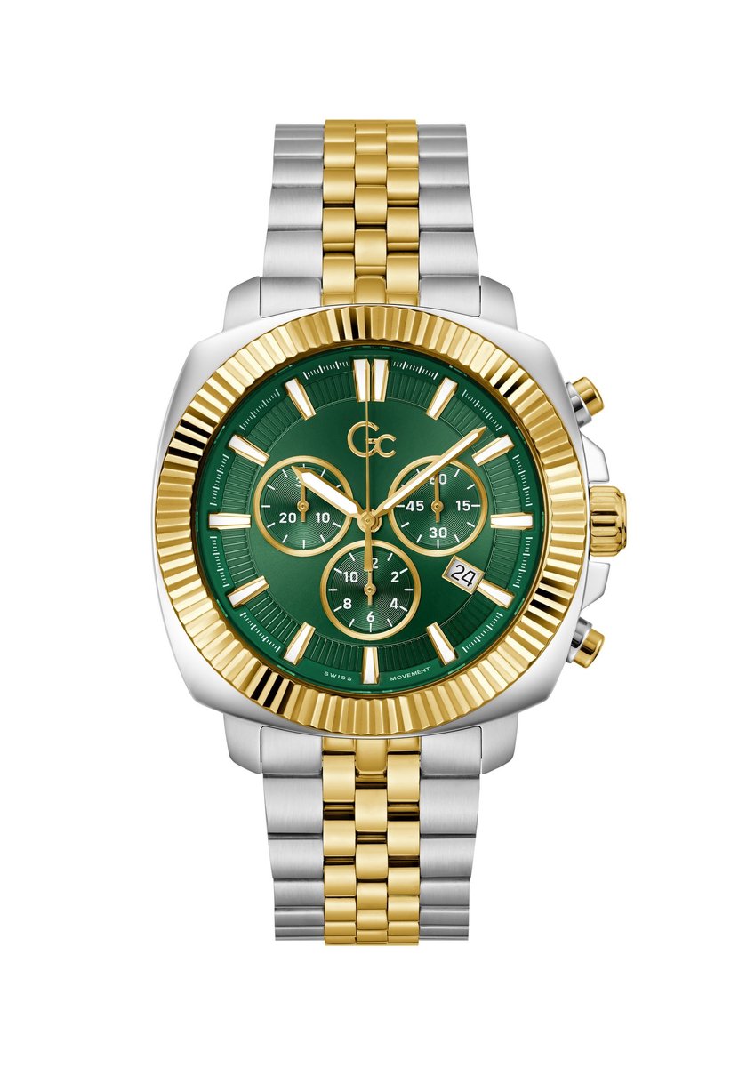 Gc Gc Flair Coussin Chronograph Watch Twee Toon Case: 100% Stainless Steel | Armband: 100% Stainless Steel 44 Z46001G2MF, Z46002G9MF, Z46005G7MF
