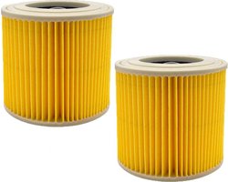 Twee vervangbare WD3-filters Geschikt voor de Kärcher WD3 Premium, WD2, WD3, WD3P, WD1, MV2, MV3 A2004, A2604, A2204, A2054, SE4001 en SE4002 stofzuigers.