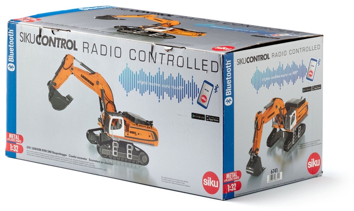 SIKU Control - Liebherr graafmachine Bluetooth met app-besturing rc thumbnail 3