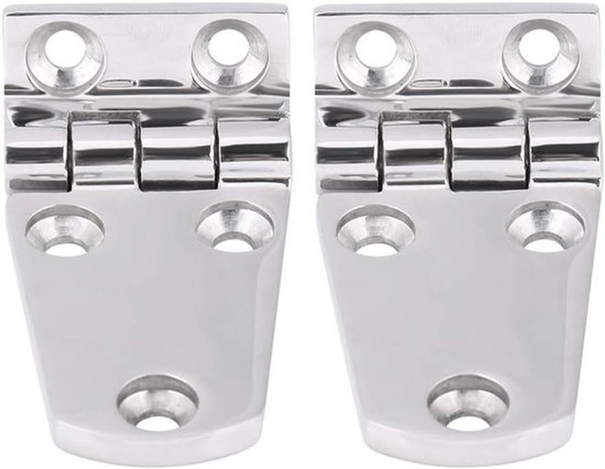 Roestvrijstalen Boot Deurscharnieren 2 Stuks - Vouwscharnier voor Marine Boot Deur, 2.8'' x 1.4'' - Compartiment Hatch Scharnier
