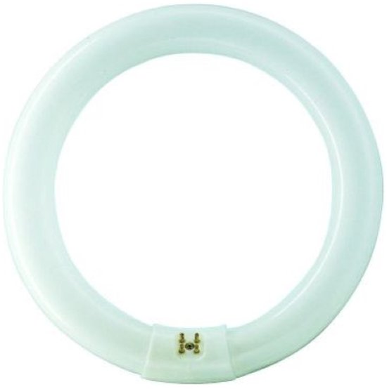 Ronde TL-lamp van Philips, diameter 30cm, warm wit.