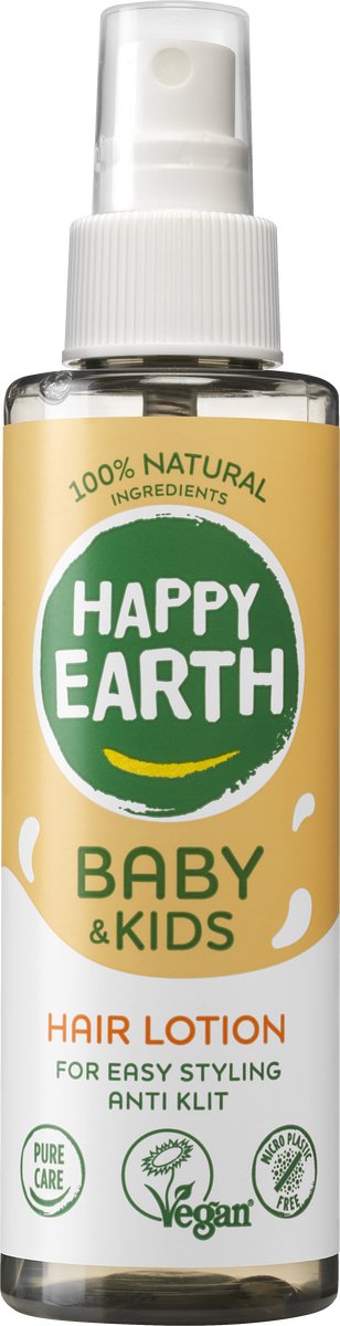 Happy Earth Hairlotion voor baby & kids 150 Milliliter