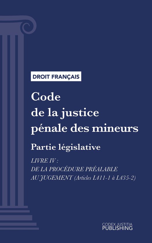 Code de la justice pénale des mineurs - cover