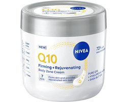 NIVEA Q10 Firming + Rejuvenating Body Zone Cream, Crème, Vrouwen, Anti-rimpel, Verstevigen, Verjongend, Smoothing, Universele huid, 400 ml, Pot