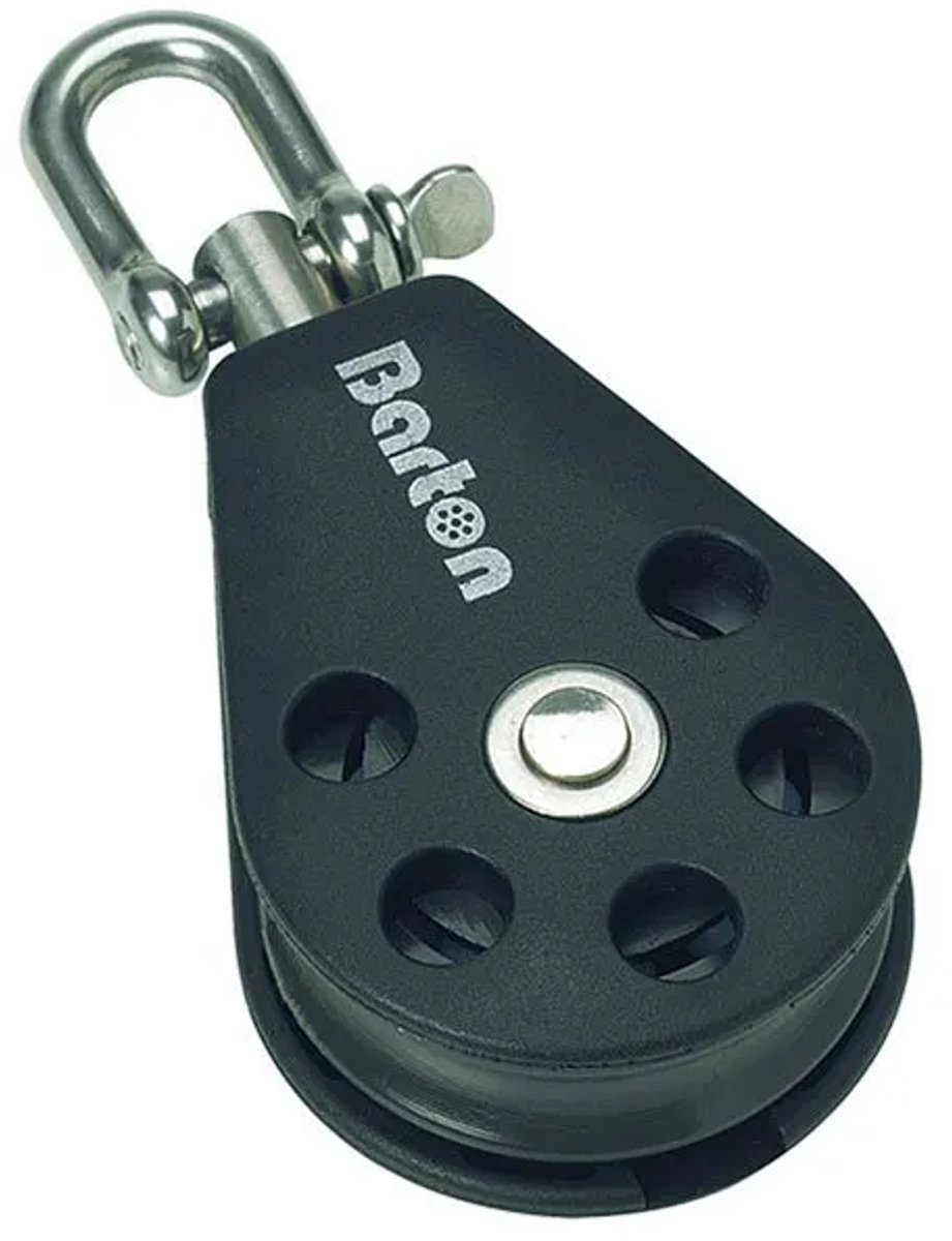 Barton Marine Enkele Wartelkatrol 385kg 10 Mm Zilver 45 x 107 mm