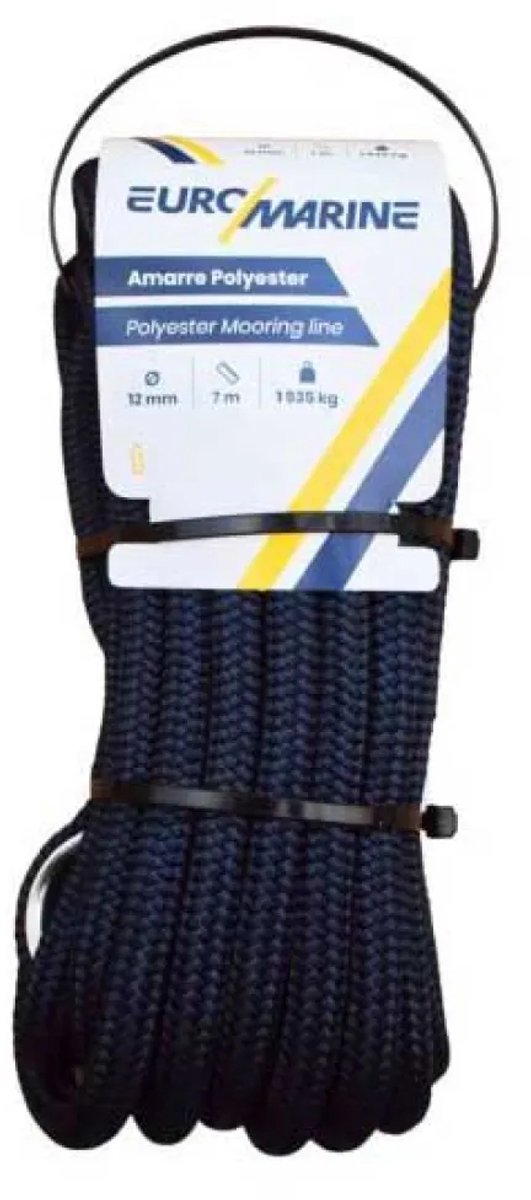 Euromarine Dockline Ss Guard Polyester Touw 11 M Blauw 16 mm