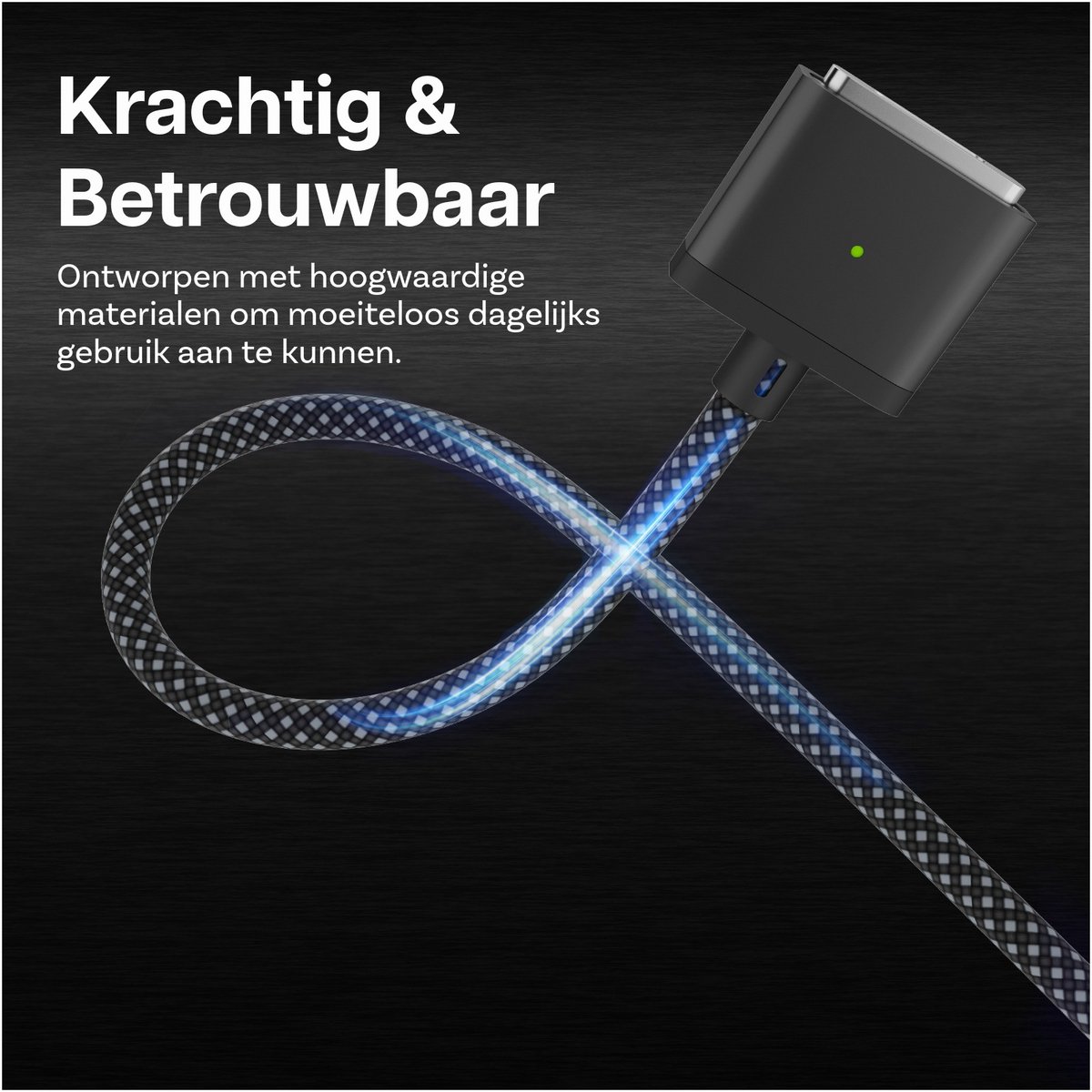 USB-C naar MagSafe 3 oplaadkabel 2m 140W snellader kabel voor MacBook Air Pro veilig magnetisch laadkabel zwart - Afbeelding 2