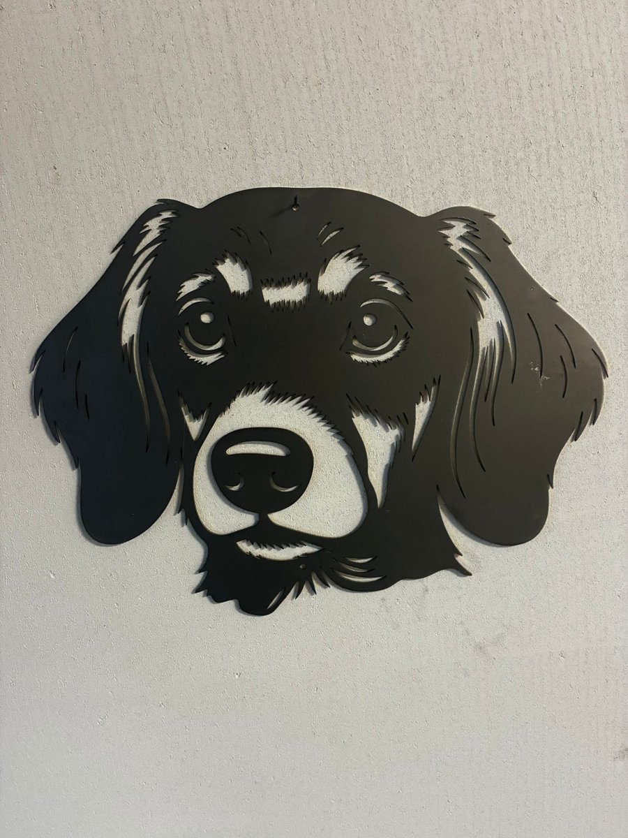 Metalen hond - Teckel 2 - wanddecoratie - Tuindecoratie