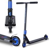 Suotu Stuntstep - Step - Kinderstep - Silent axle - Speelgoed Jongens/Meisjes - Maximale stuurhoogte: 78 cm - Aluminium - Zwart/Blauw