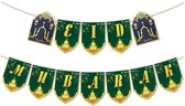 LUQ – Ramadan Slinger – Groen-Goud – Islamitische Feest Versiering – Luxe Decoratie – Direct Ophangen