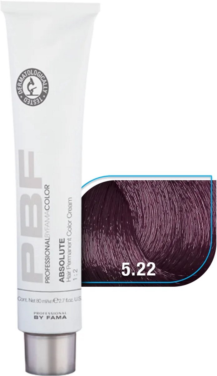 Professional by Fama Permanent Haarfarbe Absolute 5.22 80ML
