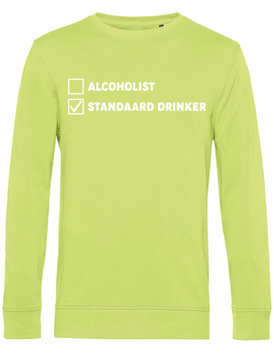 7431 - Sweater - Standaard drinker-Lime-L