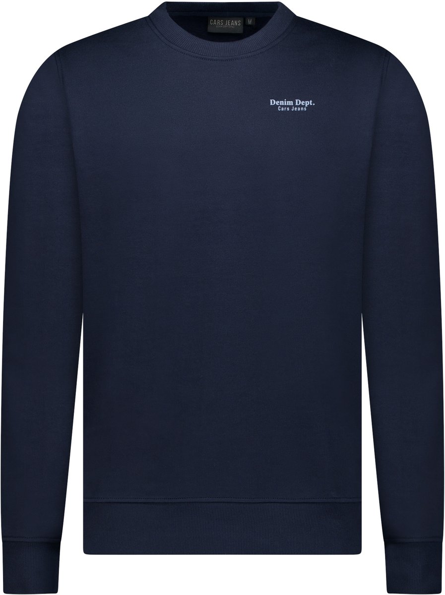 Cars Jeans - Sweater Ronde hals - Mannen - XL - Blauw - Katoen - Isaac