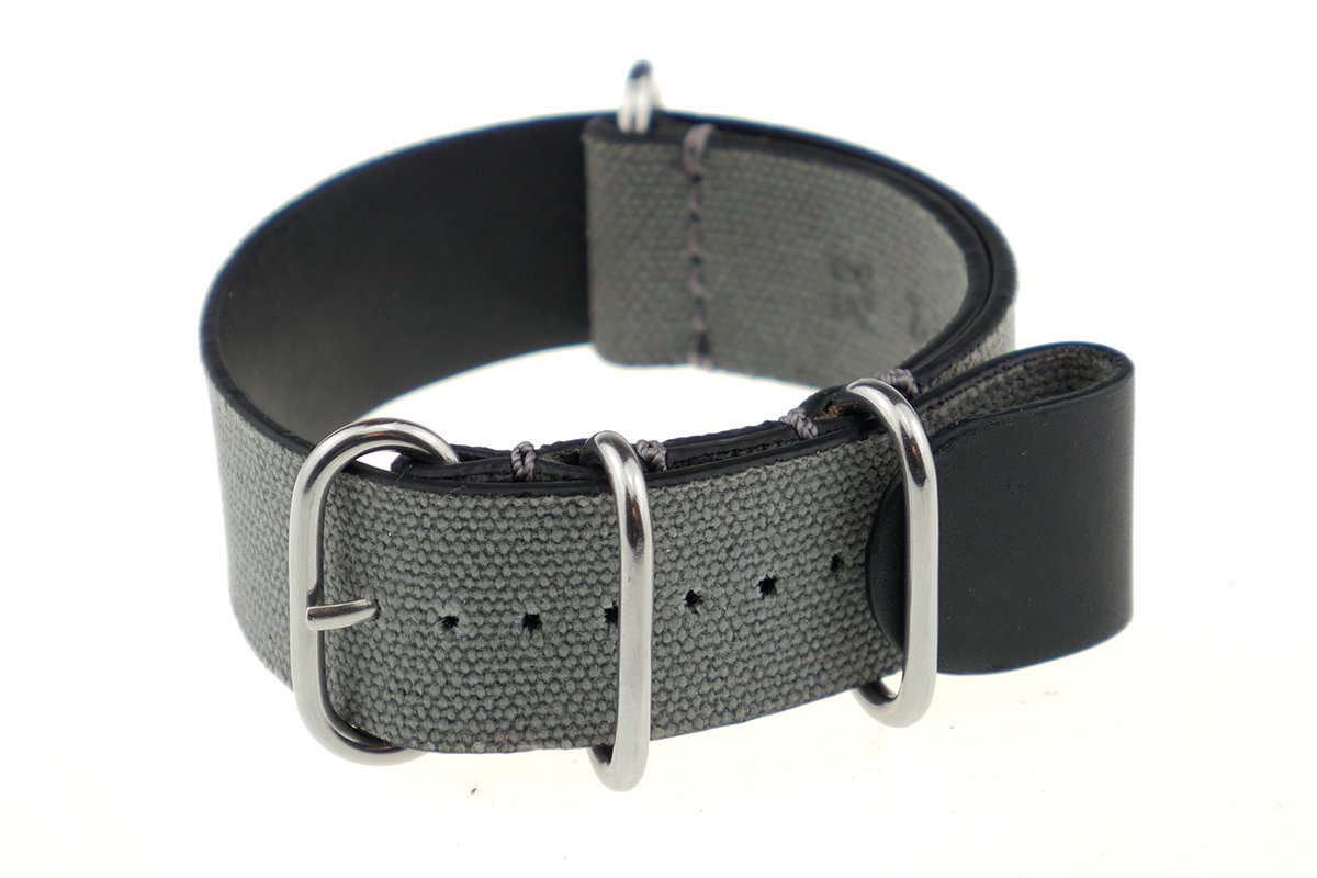 Nato Doortrekband Denver 22mm grijs